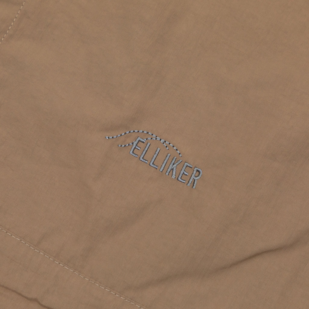 ELLIKER Craw Long Sleeve Tech Shirt in DARK BEIGE