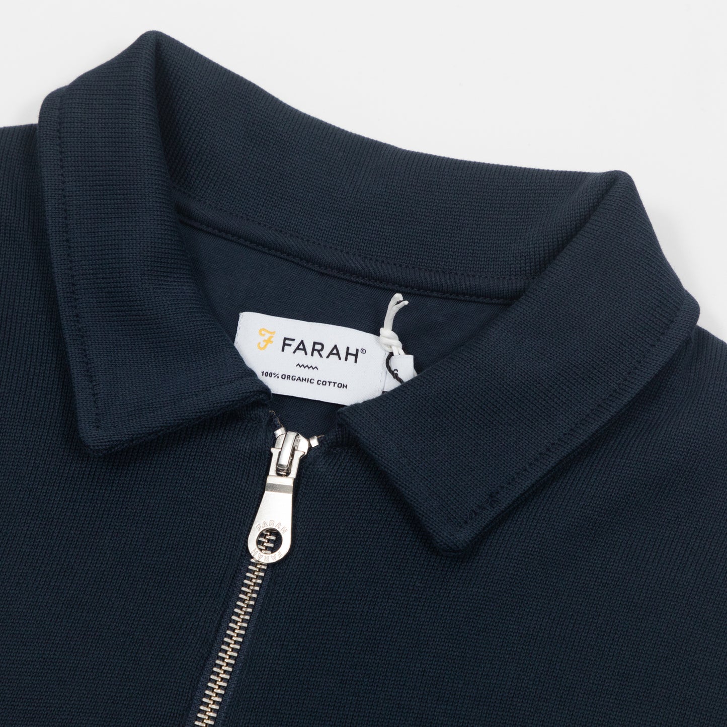 FARAH Creston Rugby Quarter Zip in NAVY