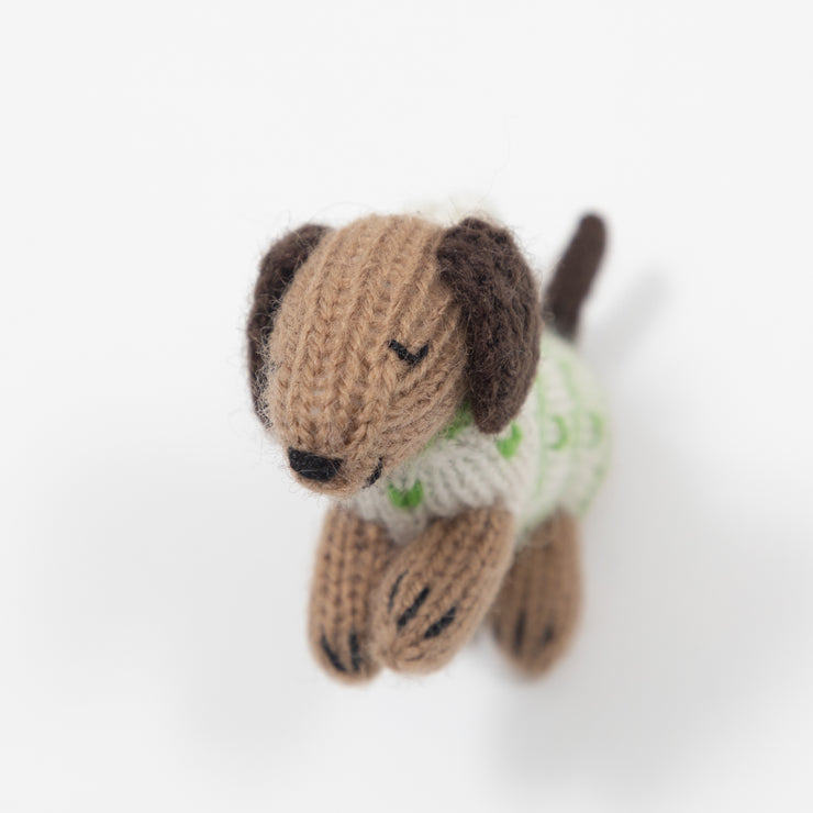 Crochet Dachshund in Sweater Christmas Ornament