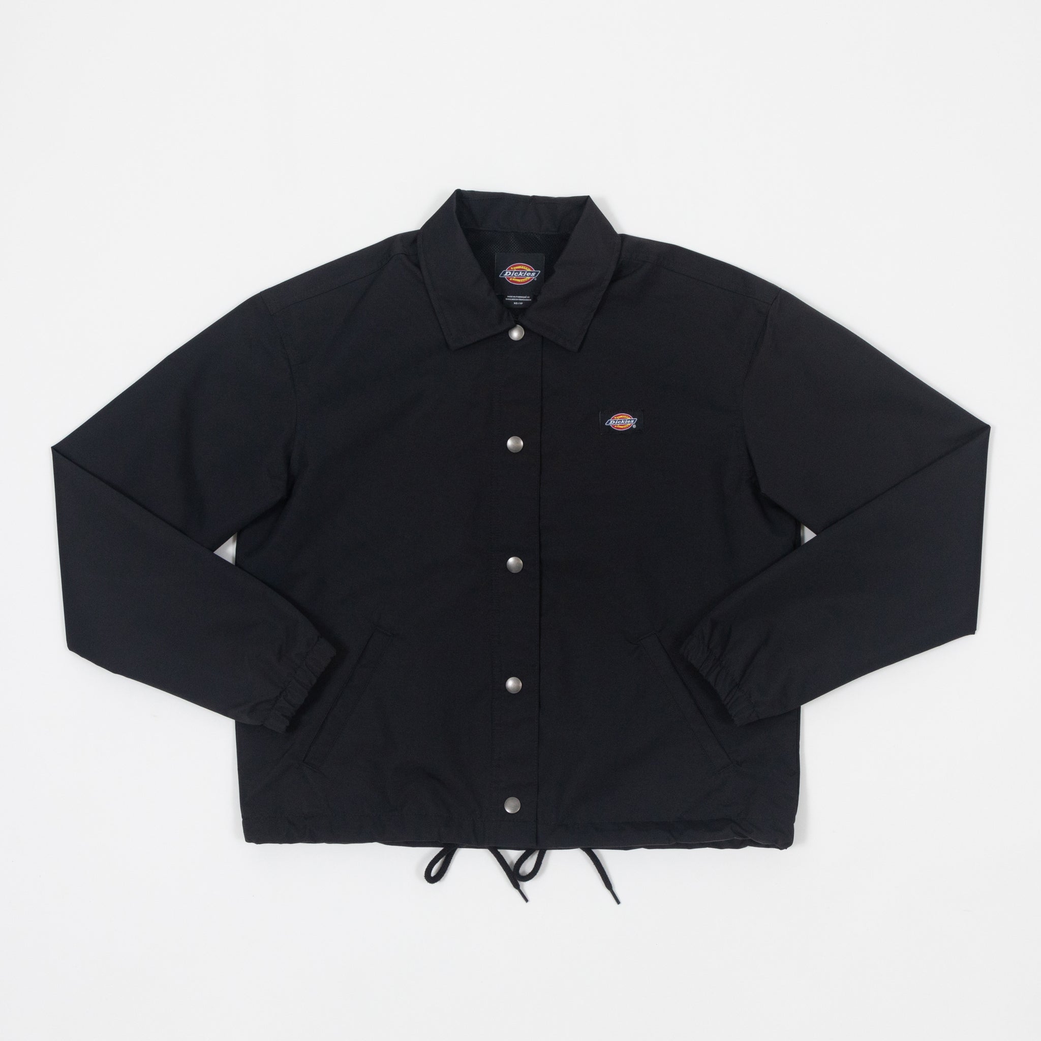 Womens DICKIES Cropped Oakport Coach Jacket in BLACK CACTWS UK