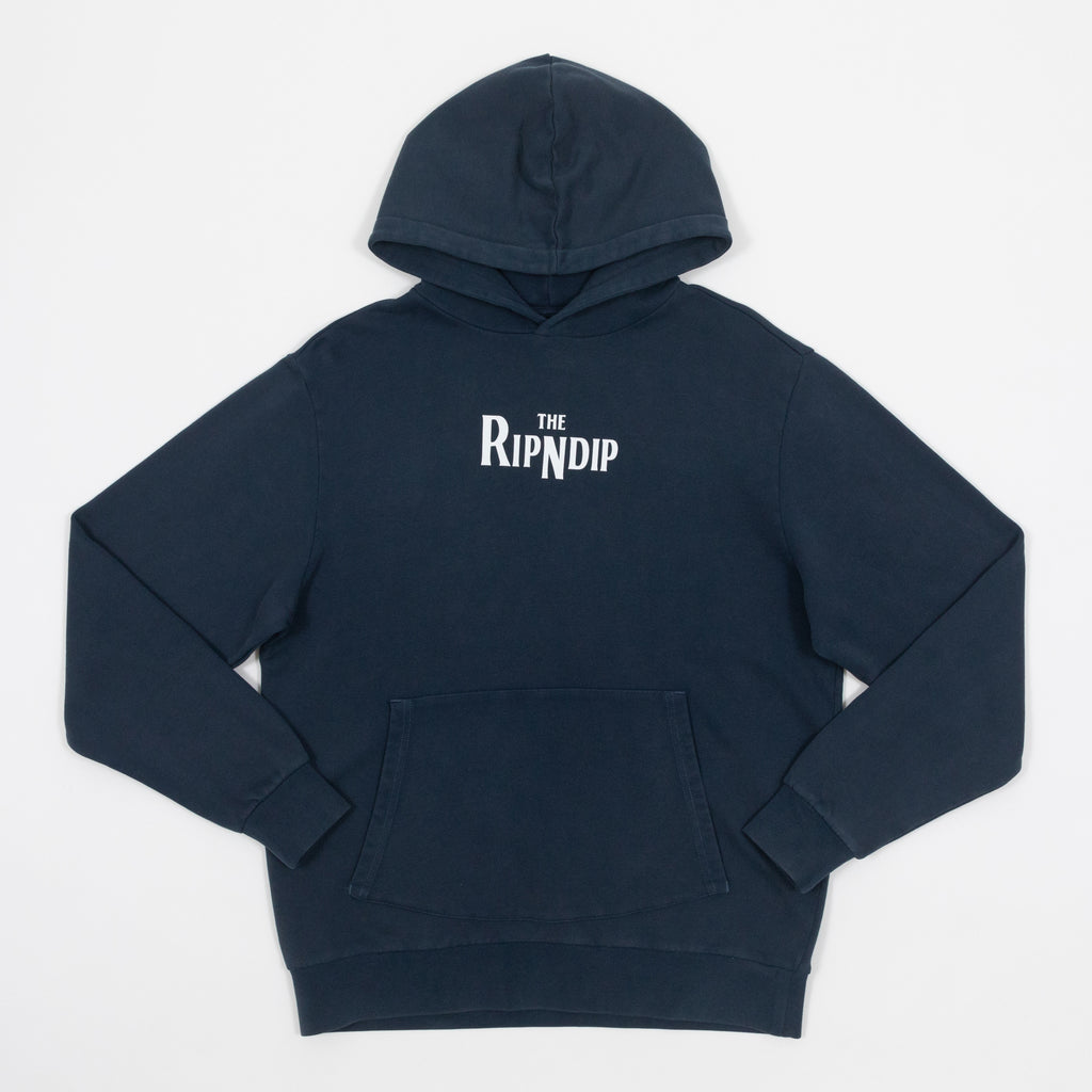 RIPNDIP Crosswalk Hoodie in NAVY VINTAGE WASH