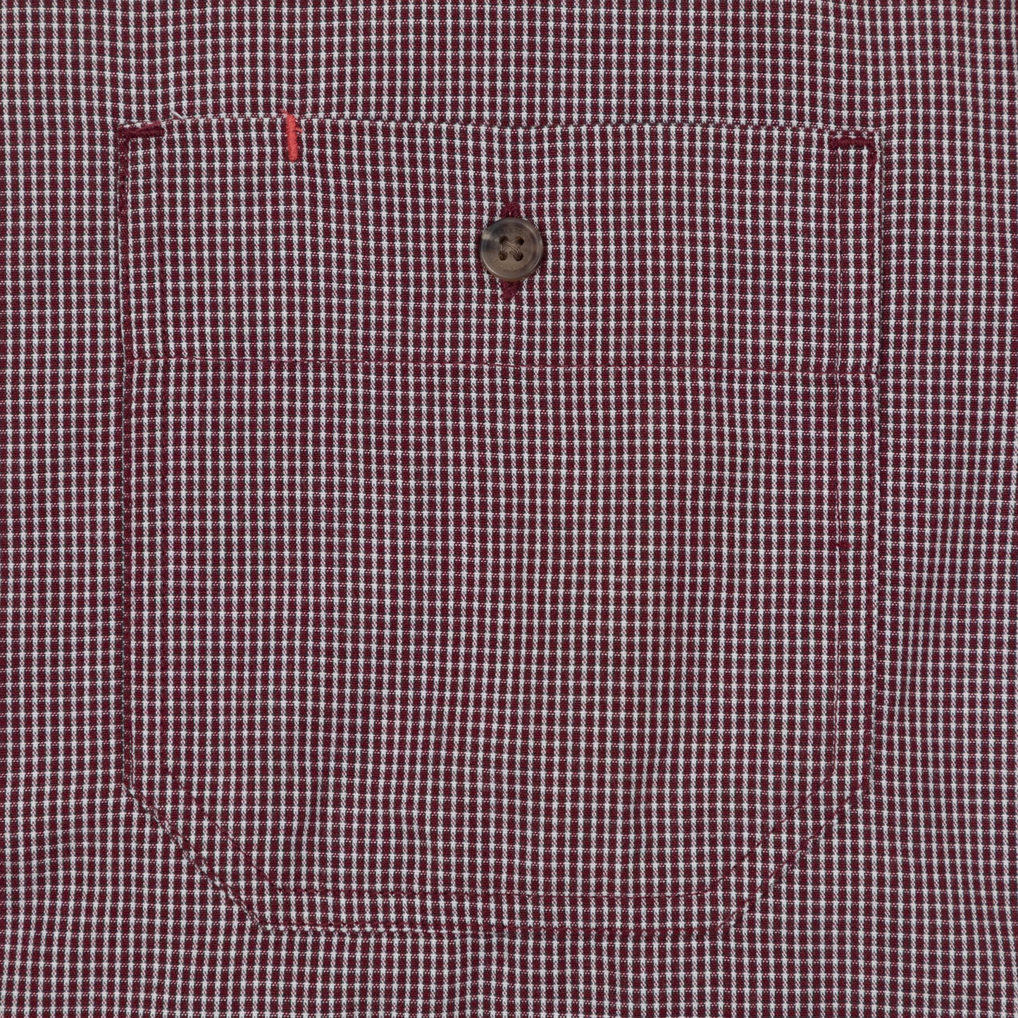 BRIXTON Cru Micro Plaid Short Sleeve Shirt in CORDOVAN RED
