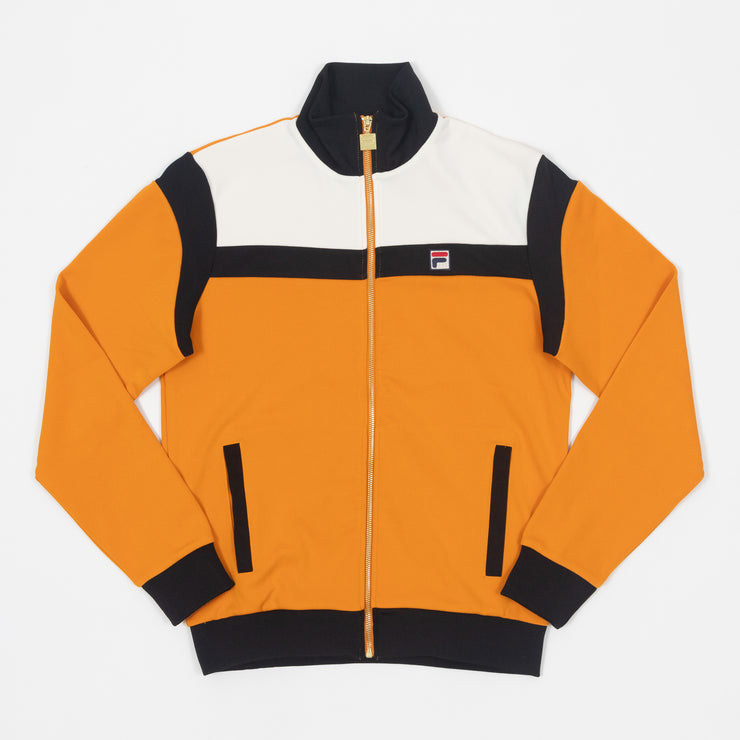 FILA Cruz Colour Block Track Jacket in ORANGE