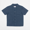 USKEES Cuban Short Sleeve Shirt in BLUE