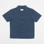 USKEES Cuban Short Sleeve Shirt in BLUE