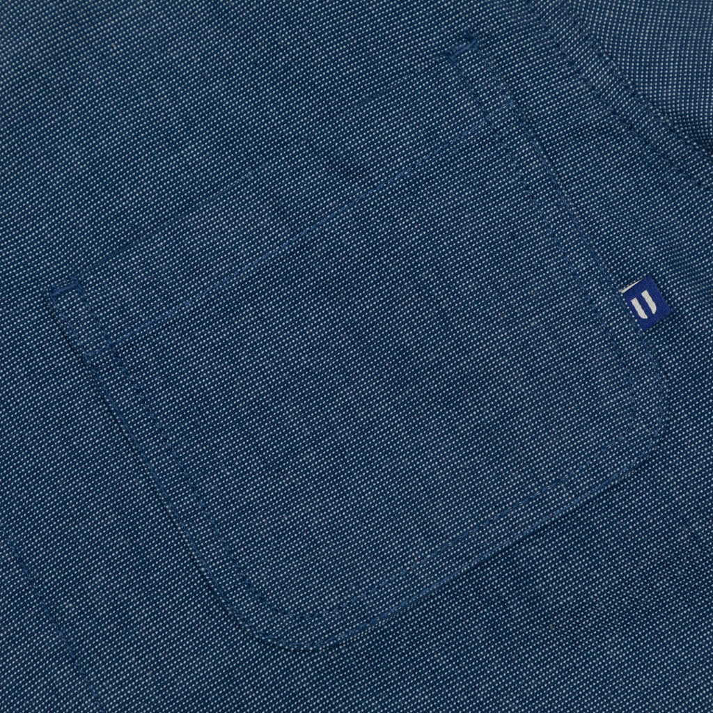 USKEES Cuban Short Sleeve Shirt in BLUE