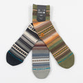 STANCE Curren 3 Pack Socks in GREEN
