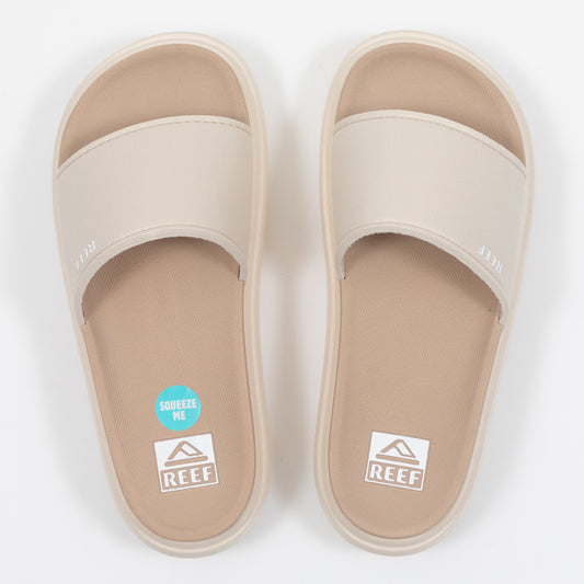 Womens REEF Cushion Bondi Bay Platform Sandals in WHITE