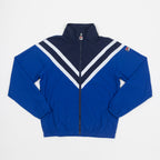 FILA Cut Sew Panelled Track Jacket in BLUE & WHITE