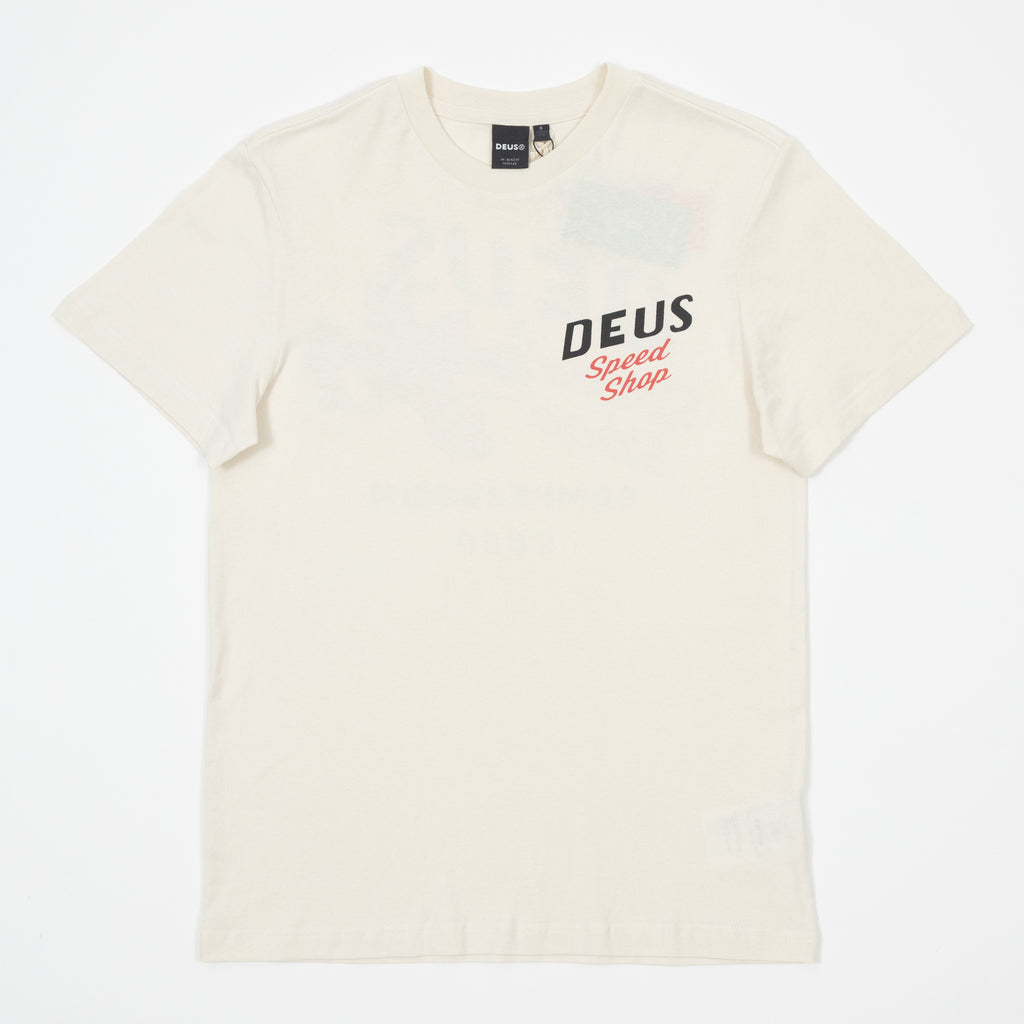 DEUS EX MACHINA Dogleg Tee in DIRTY WHITE