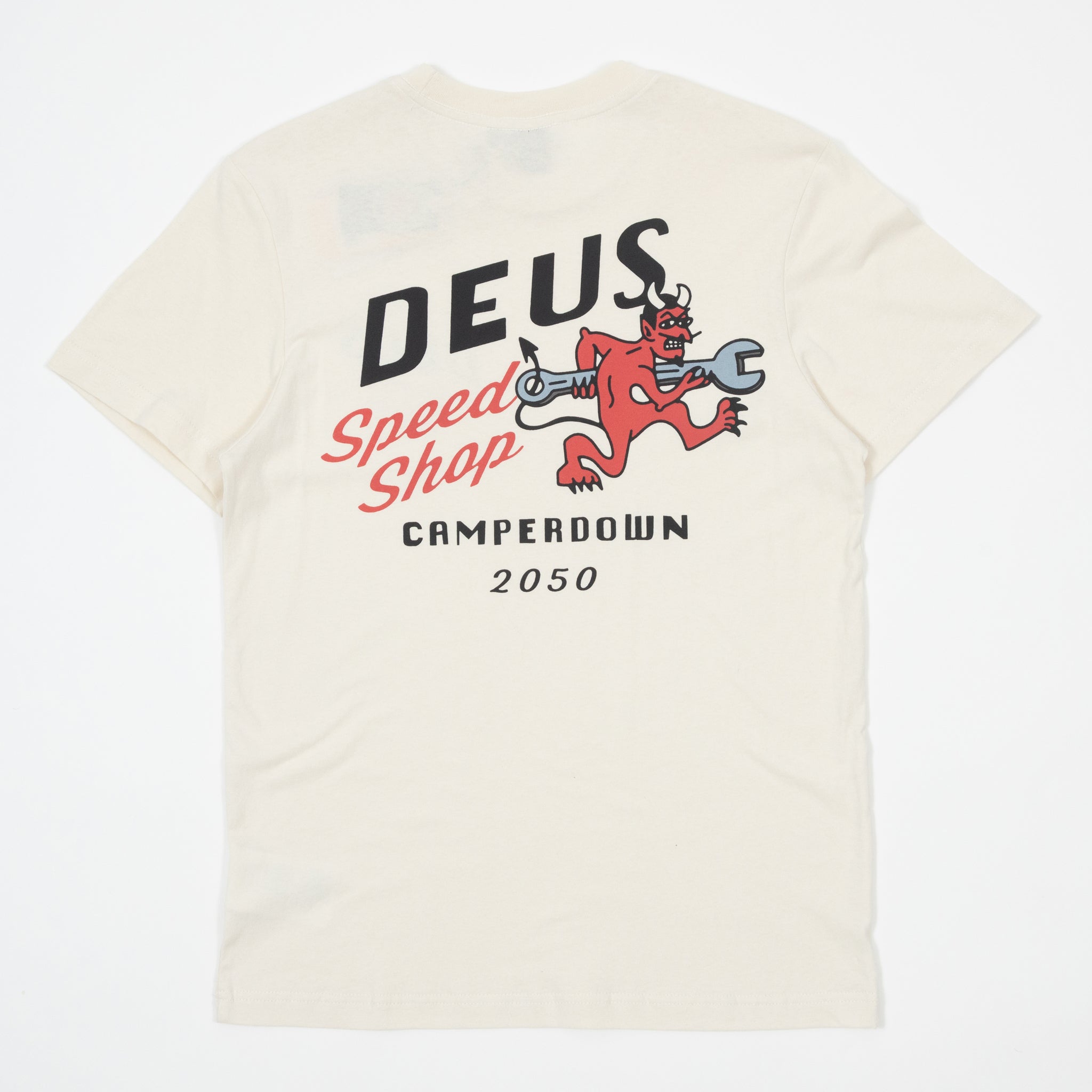 DEUS EX MACHINA Dogleg Tee in DIRTY WHITE