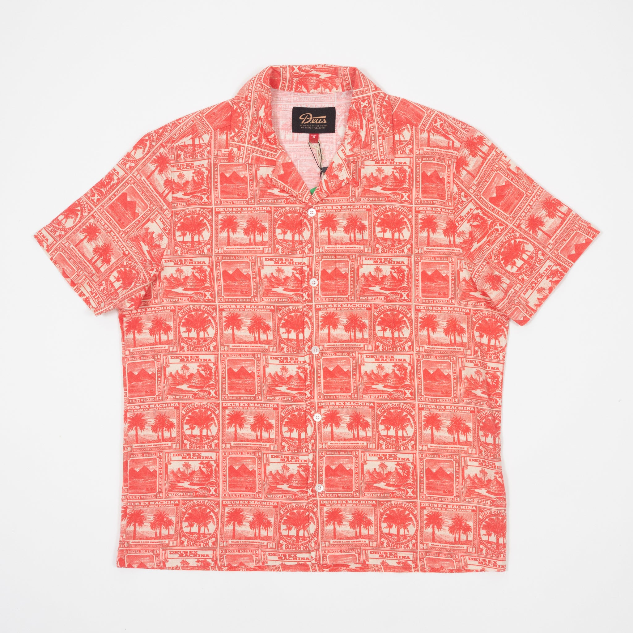 DEUS EX MACHINA Mail-Man Shirt in Red