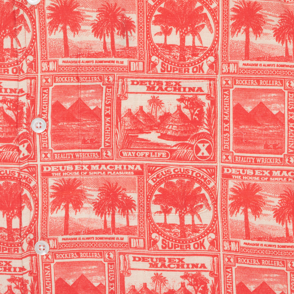 DEUS EX MACHINA Mail-Man Shirt in Red