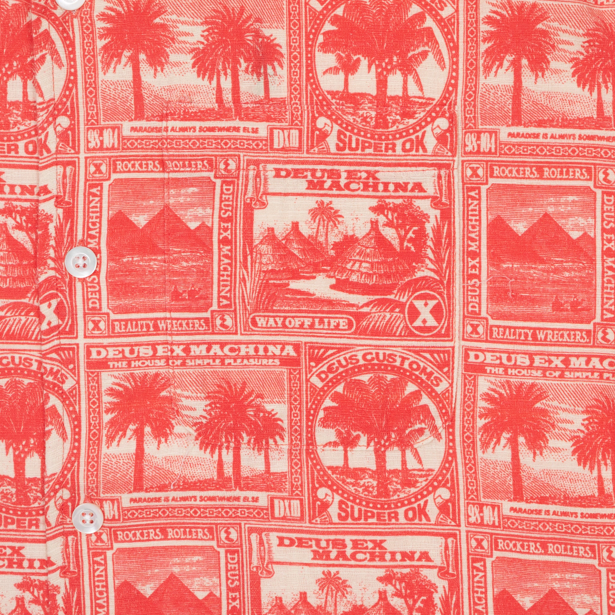 DEUS EX MACHINA Mail-Man Shirt in Red