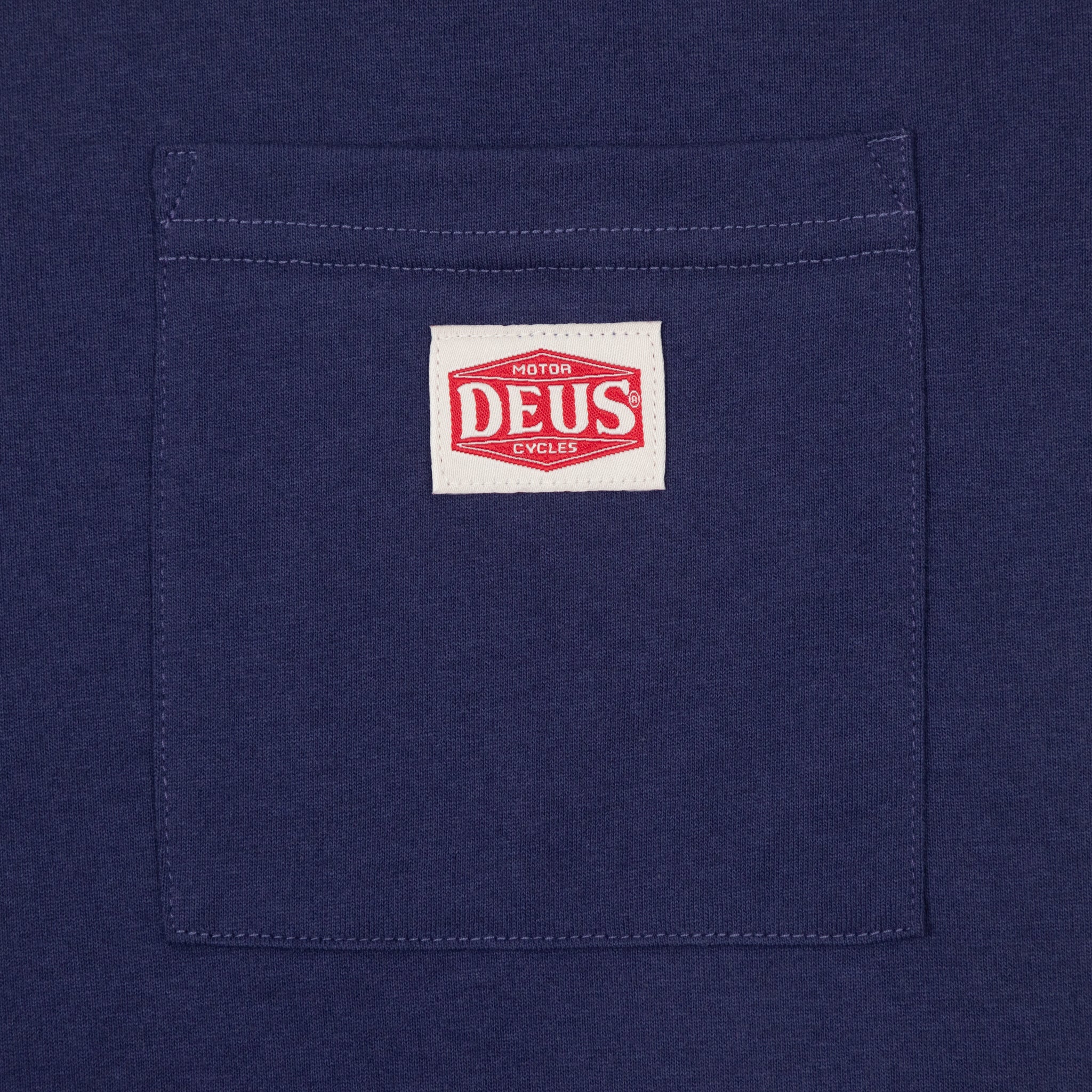 DEUS EX MACHINA Parts & Service Pocket Tee in Purple