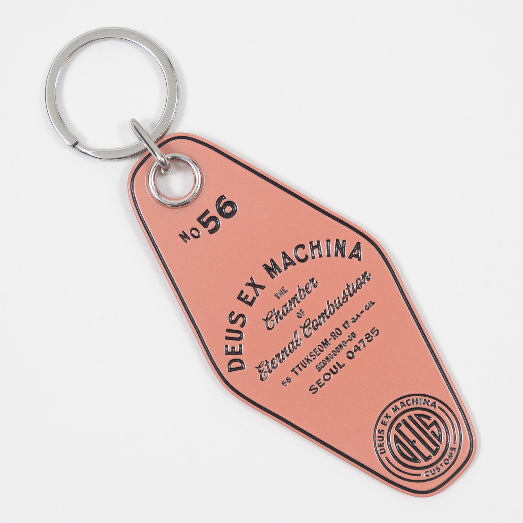 DEUS EX MACHINA Seoul Metal Key Tag in LOBSTER