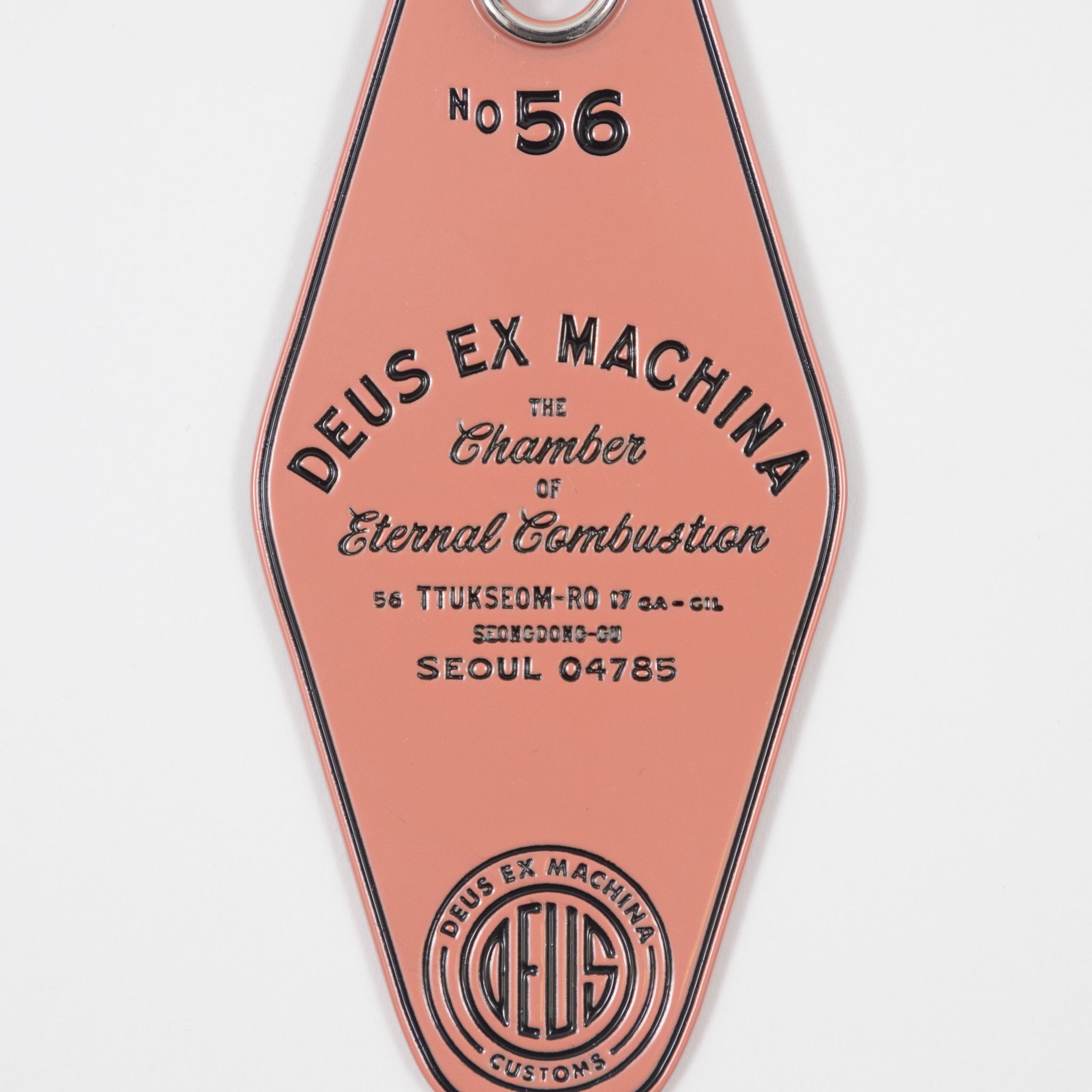 DEUS EX MACHINA Seoul Metal Key Tag in LOBSTER