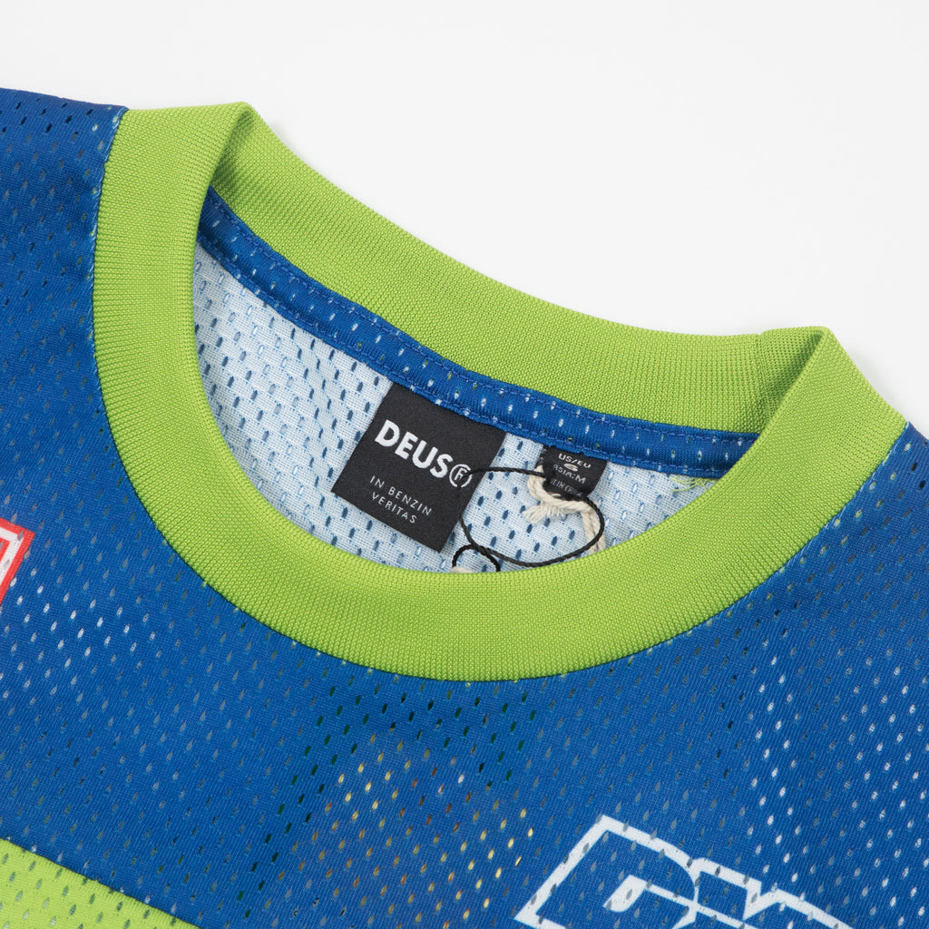 DEUS EX MACHINA Step Out Moto Jersey in Blue