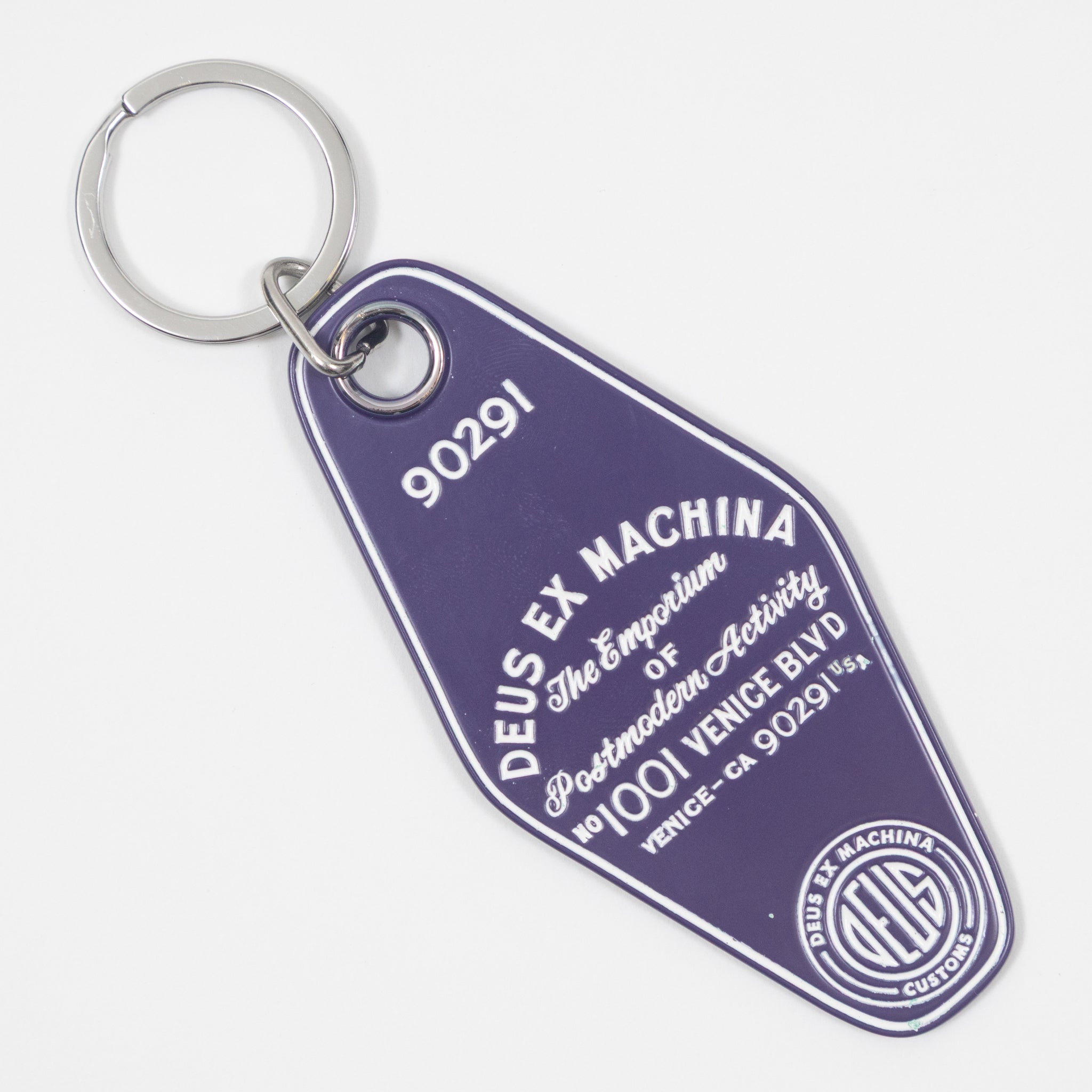 DEUS EX MACHINA Venice Metal Key Tag in PURPLE