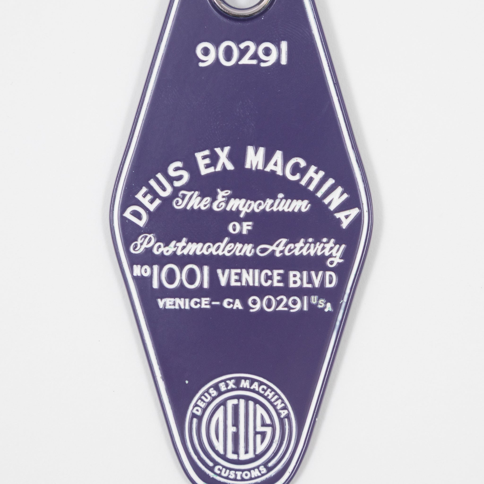 DEUS EX MACHINA Venice Metal Key Tag in PURPLE