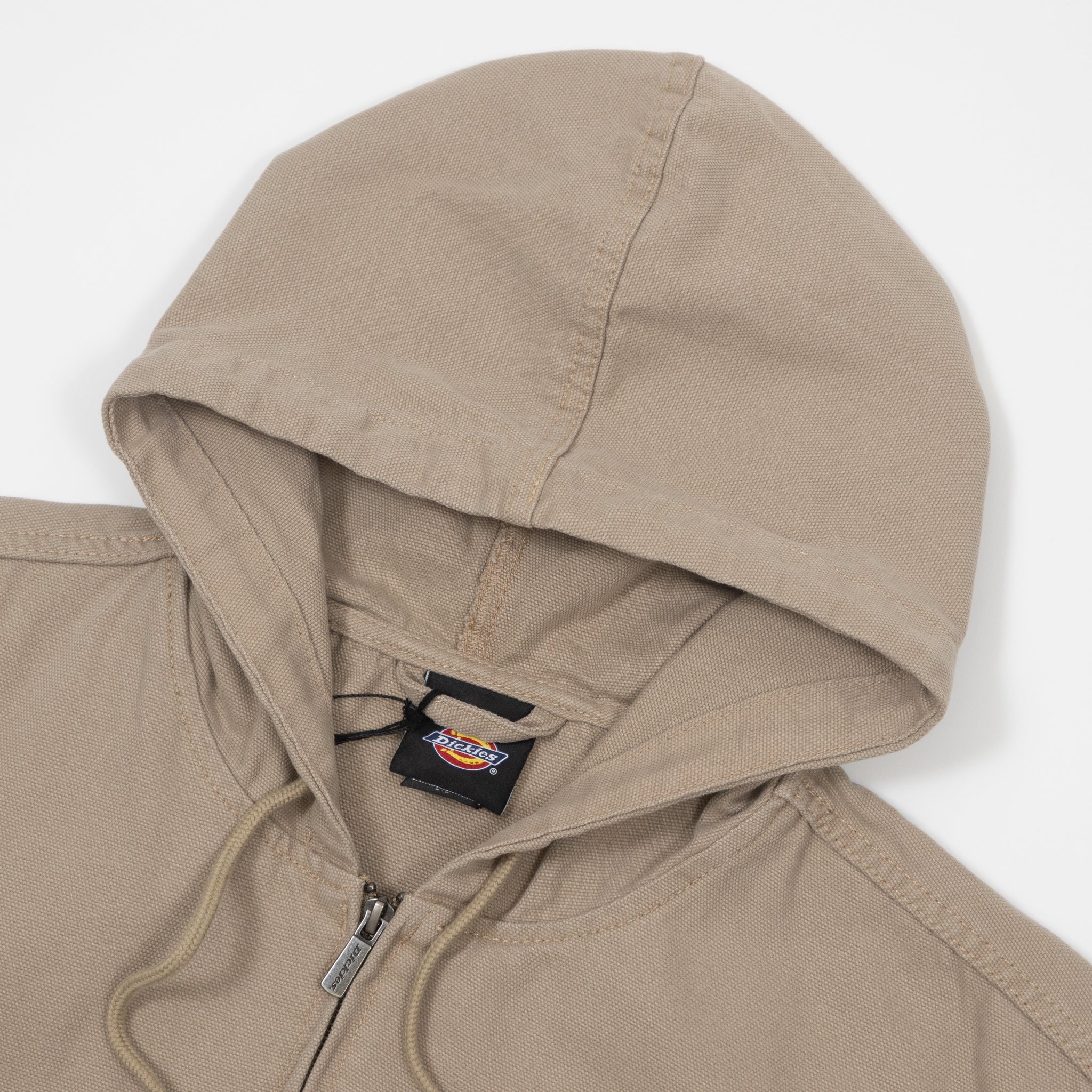DICKIES Unlined Canvas Hooded Bomber in DESERT SAND