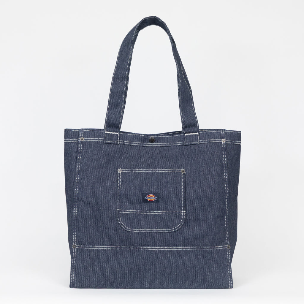 DICKIES Denim Tote Bag in RINSED DENIM