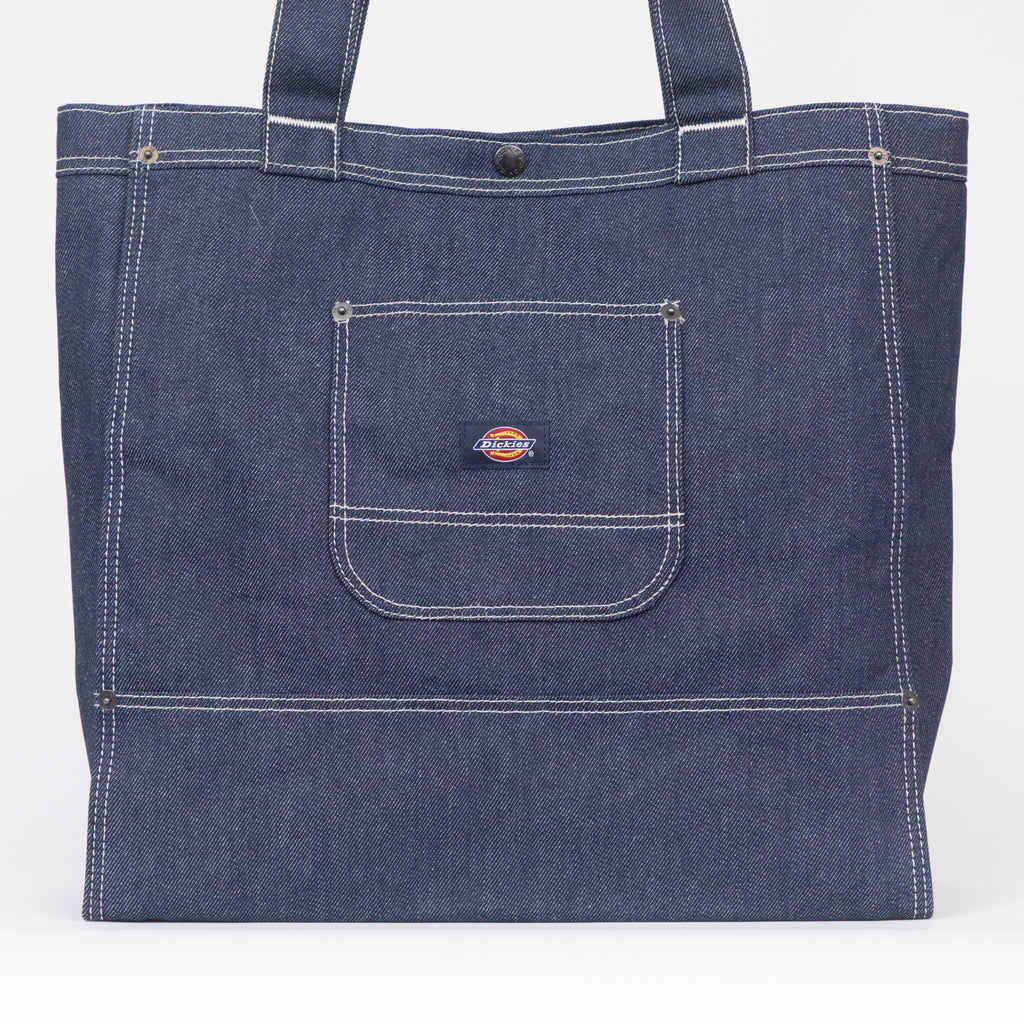 DICKIES Denim Tote Bag in RINSED DENIM