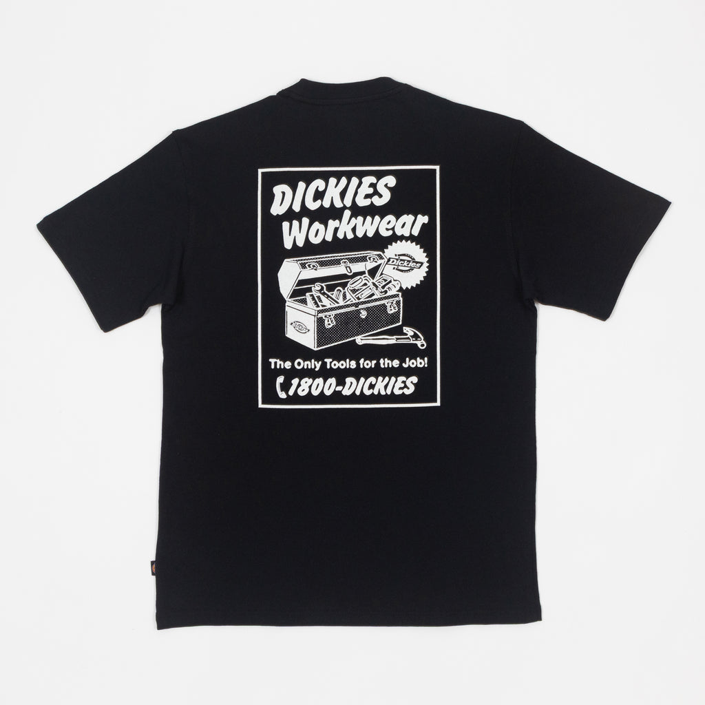 DICKIES Dry Ridge Lightweight T-Shirt in BLACK