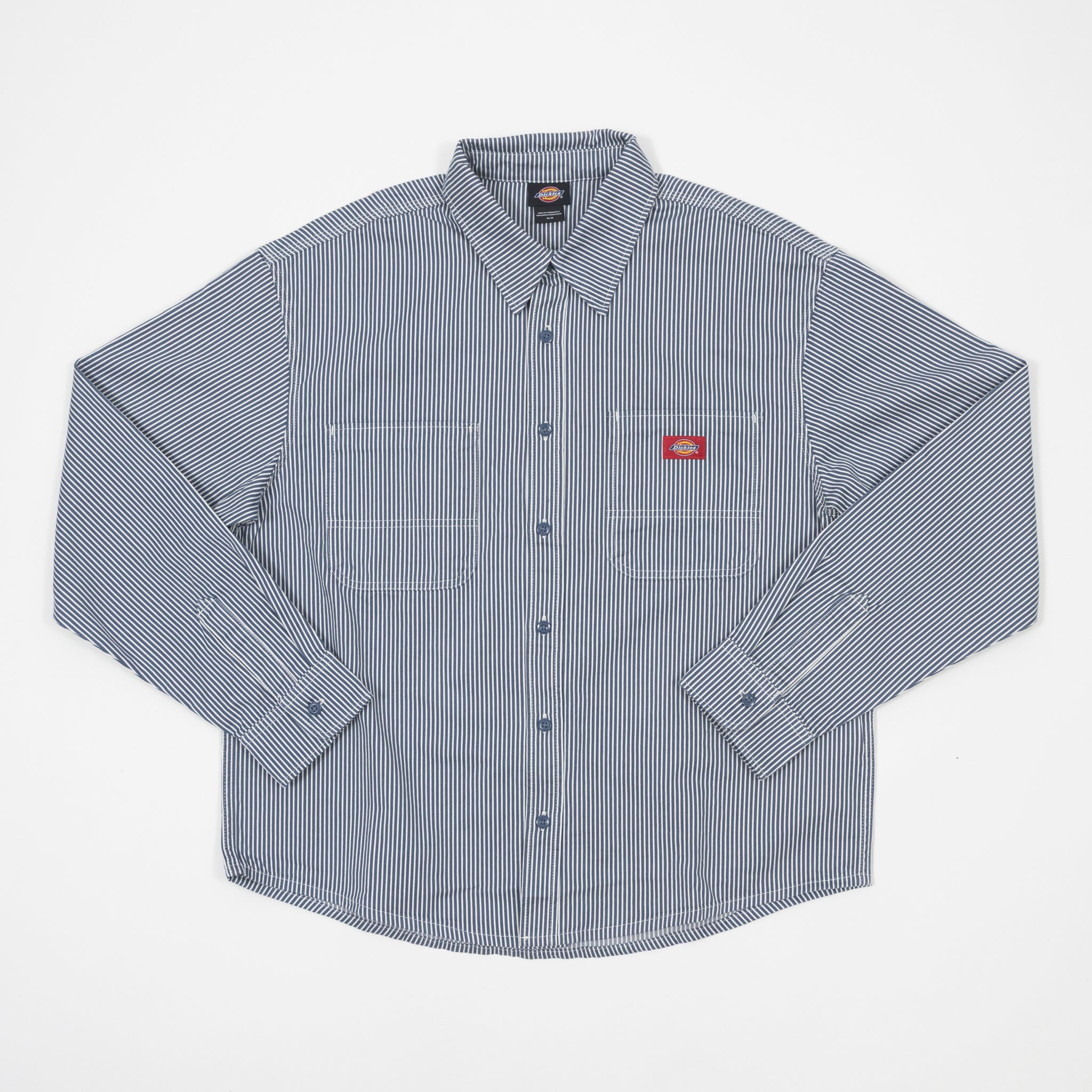 DICKIES Hickory Long Sleeve Workshirt in RETRO INDIGO
