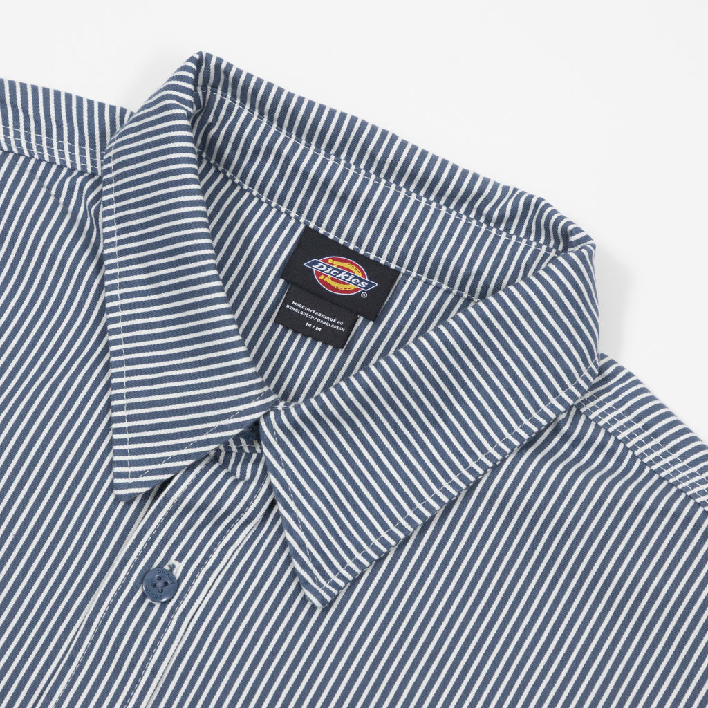 DICKIES Hickory Long Sleeve Workshirt in RETRO INDIGO