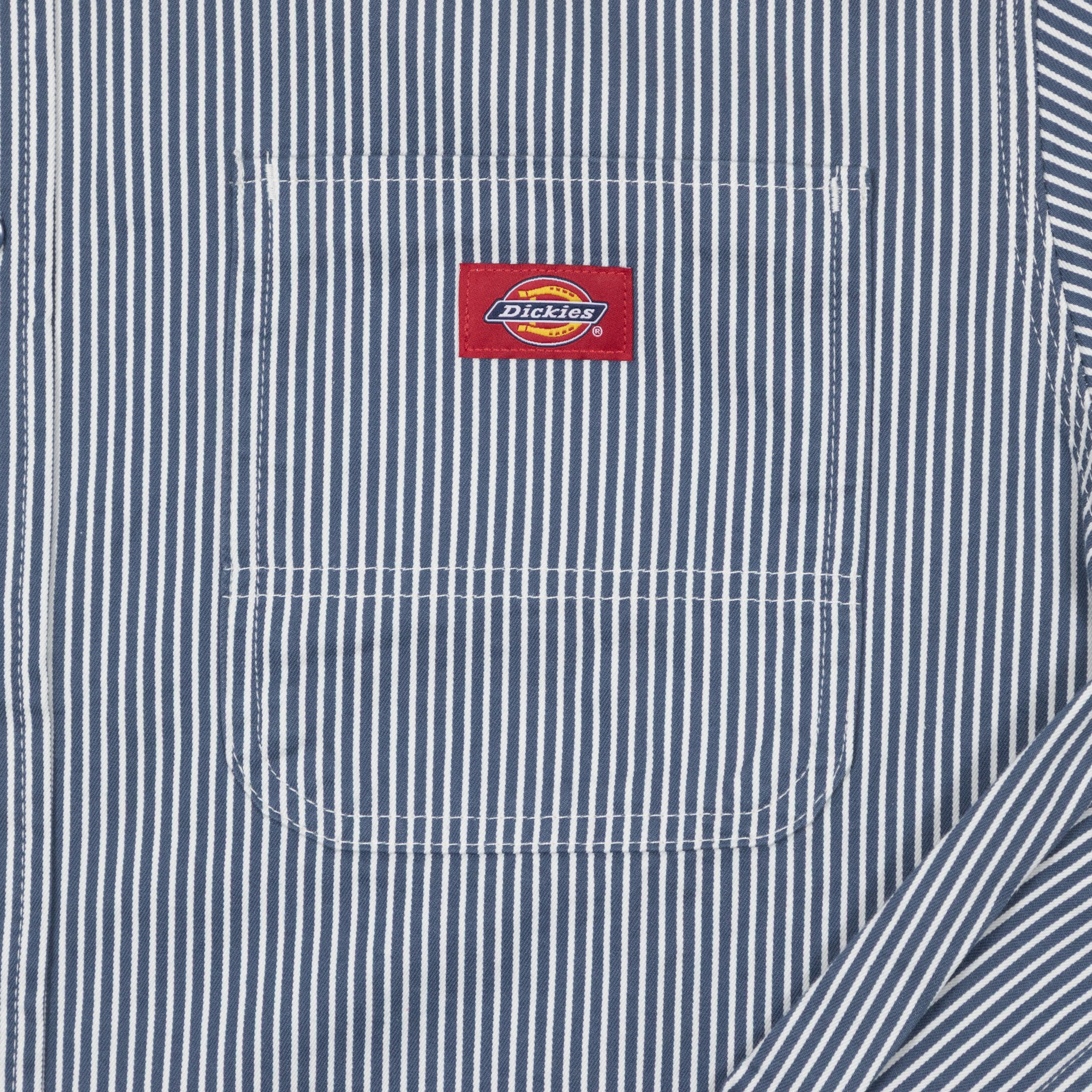 DICKIES Hickory Long Sleeve Workshirt in RETRO INDIGO