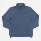 DICKIES Oakport Quart zip Sweashirt in RETRO INDIGO