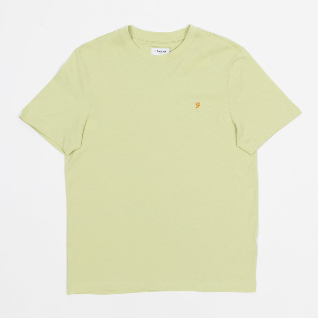 FARAH Danny Regular Fit T-Shirt in LIME GREEN
