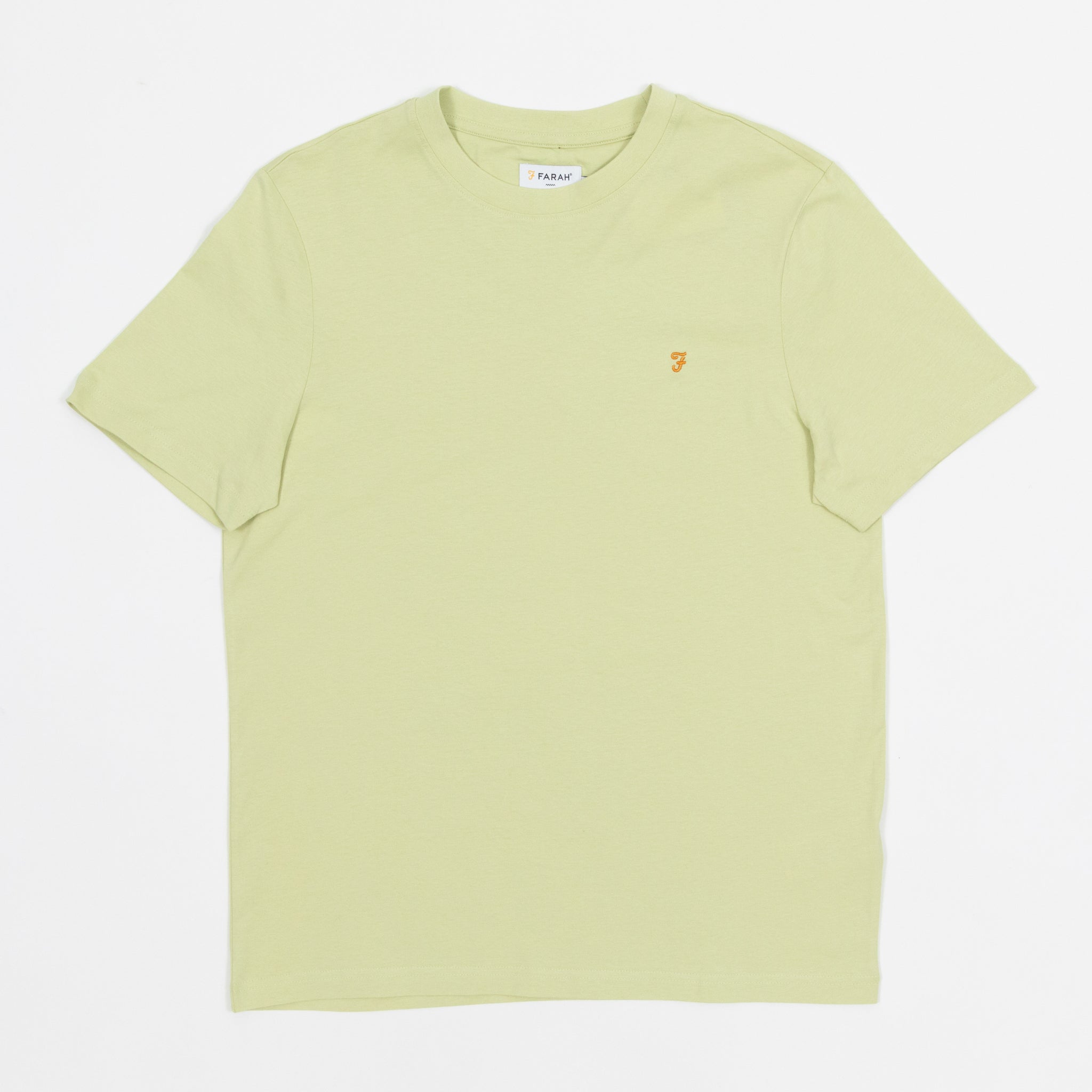FARAH Danny Regular Fit T-Shirt in LIME GREEN