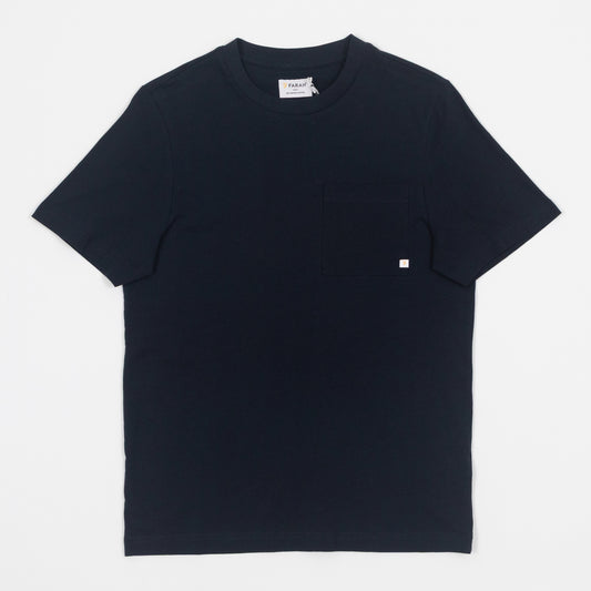 FARAH Danny Regular Fit T-Shirt in TRUE NAVY