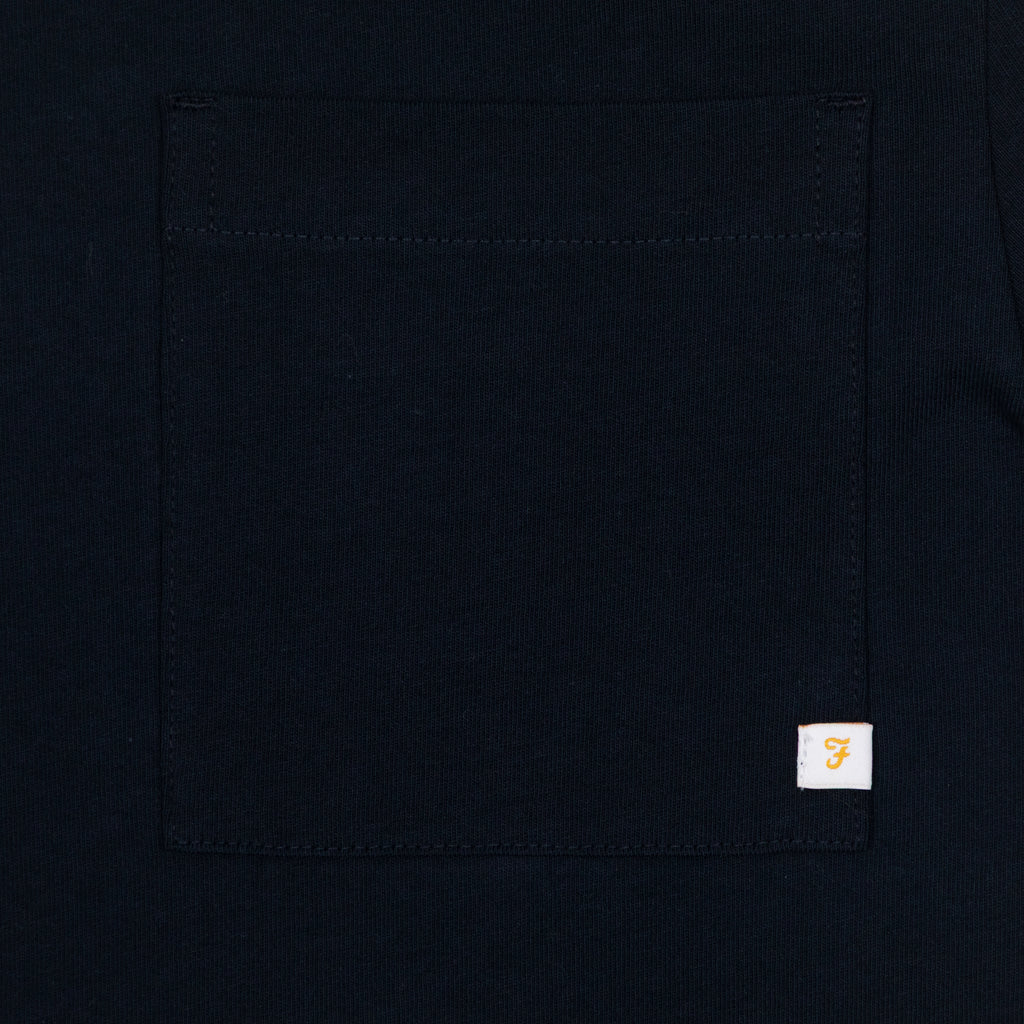 FARAH Danny Regular Fit T-Shirt in TRUE NAVY