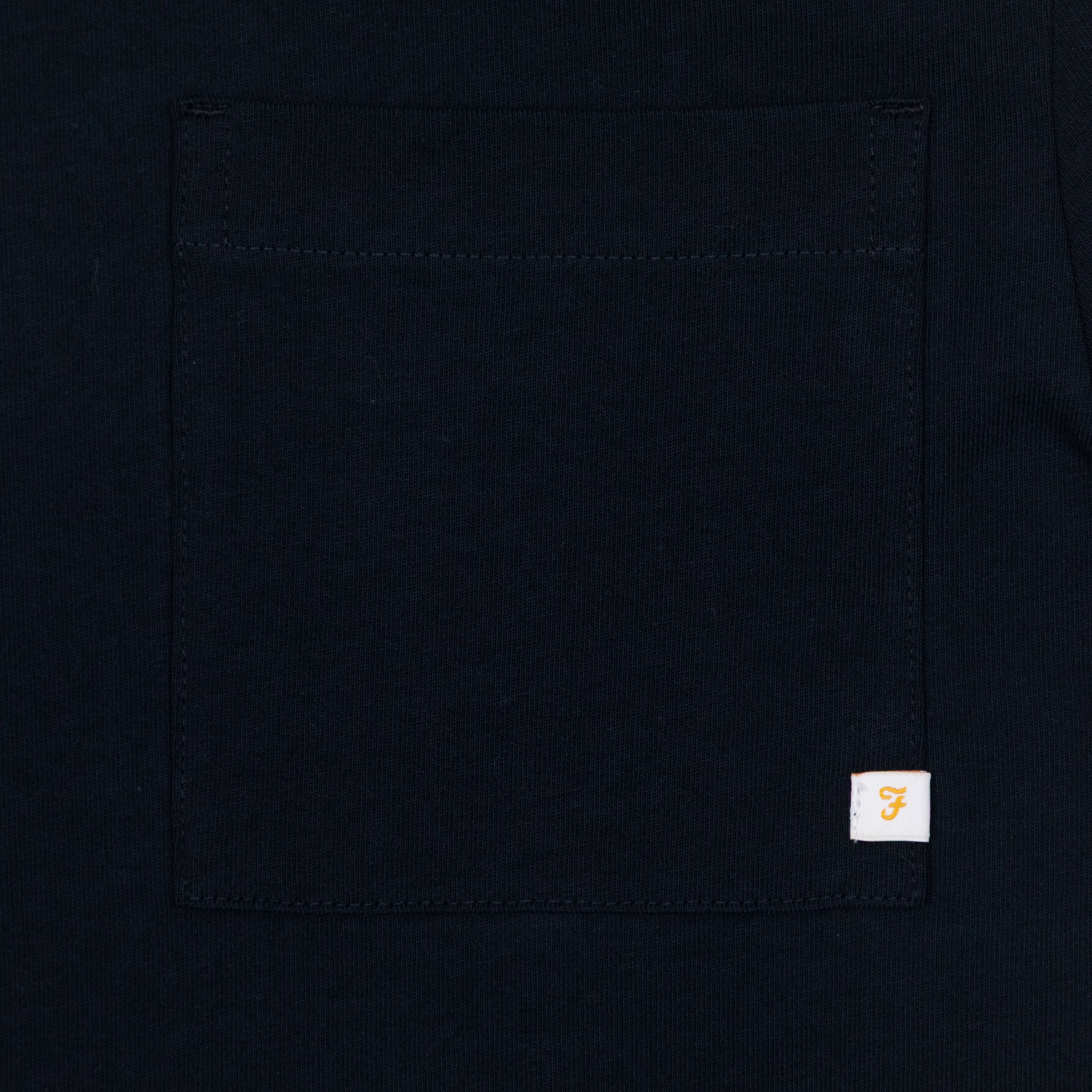 FARAH Danny Regular Fit T-Shirt in TRUE NAVY