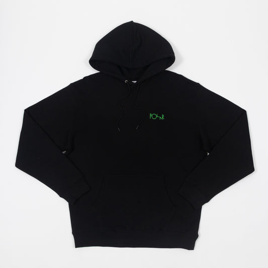 POLAR SKATE CO. Dave Fill Logo Hoodie in BLACK
