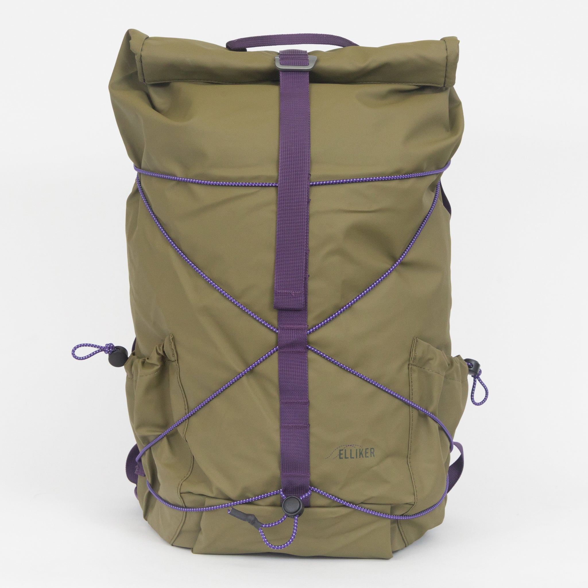 ELLIKER Dayle Roll Top Backpack in GREEN