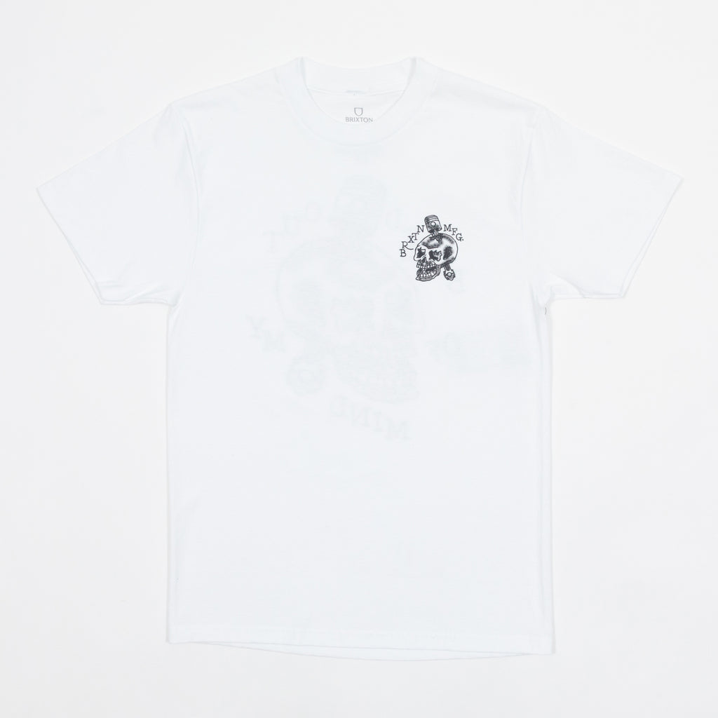 BRIXTON Daytona T-Shirt in WHITE