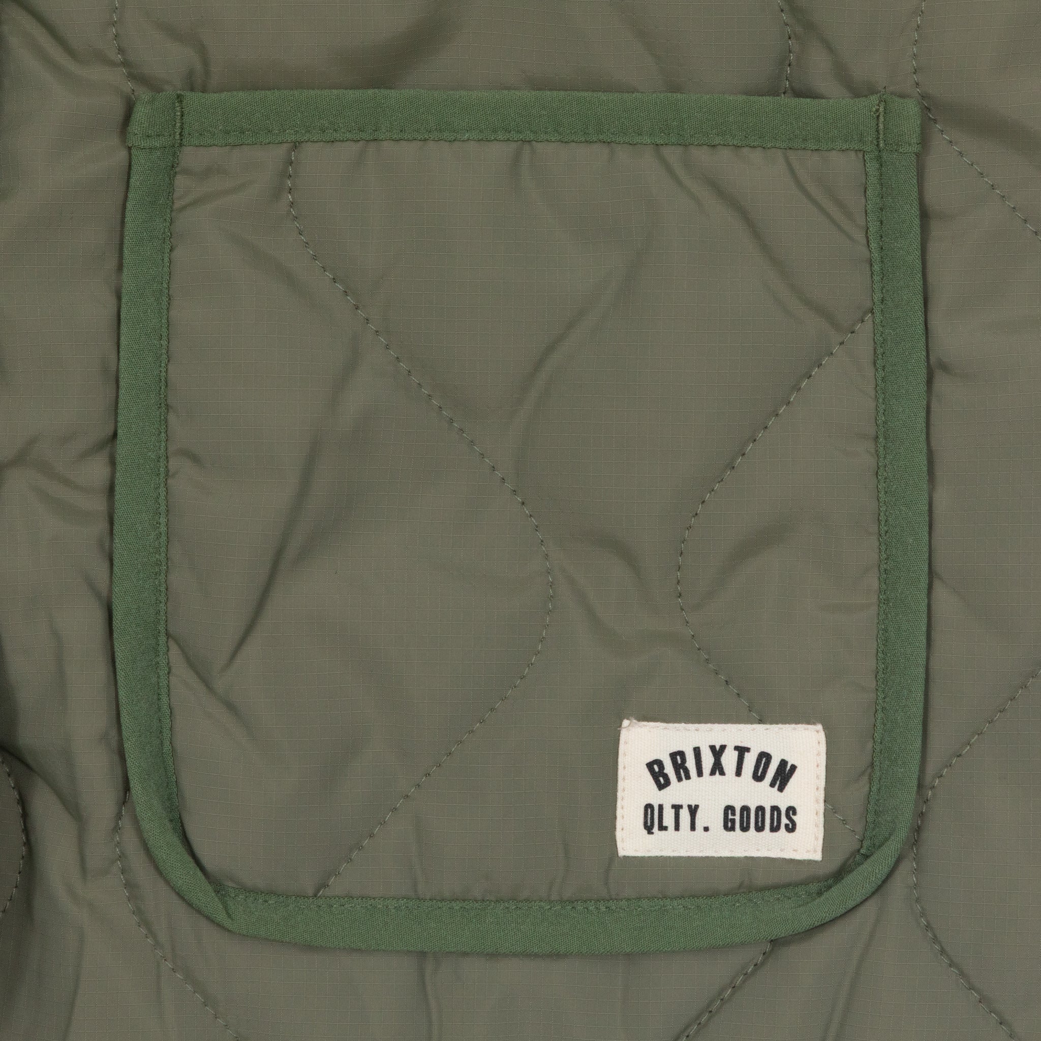 Womens BRIXTON Delilah Quilted Jacket in OLIVE GREEN