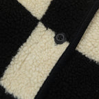 Womens BRIXTON Delilah Sherpa Jacket in BLACK & WHITE
