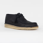 CLARKS ORIGINALS Desert Nomad Leather Shoes in BLACK