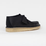 CLARKS ORIGINALS Desert Nomad Leather Shoes in BLACK