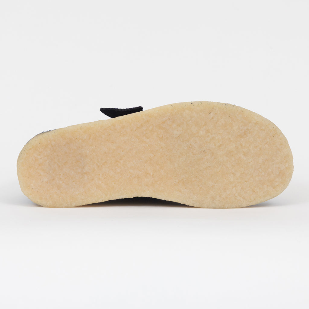 CLARKS ORIGINALS Desert Nomad Leather Shoes in BLACK