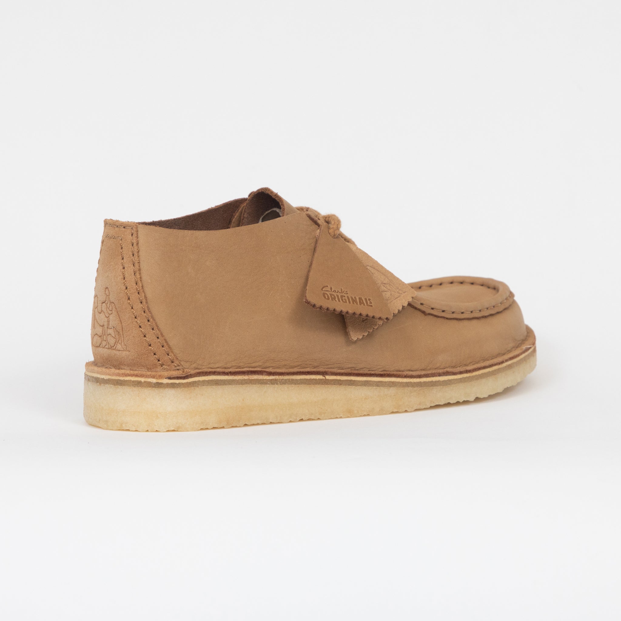 CLARKS ORIGINALS Desert Nomad Leather Shoes in BROWN