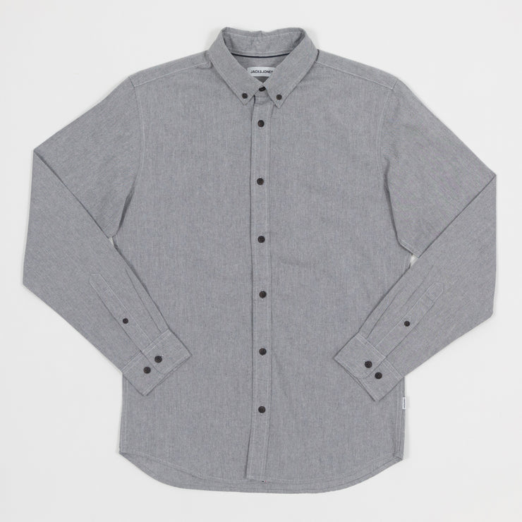 JACK & JONES Detail Shirt in CHAMBRAY GREY
