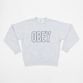 OBEY Digable Crew Sweatshirt in ASH GREY