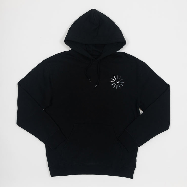 HUF Digital Domain Graphic Pullover Hoodie in BLACK