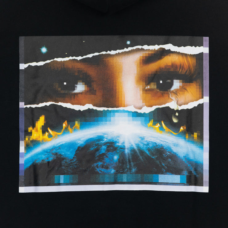 HUF Digital Domain Graphic Pullover Hoodie in BLACK